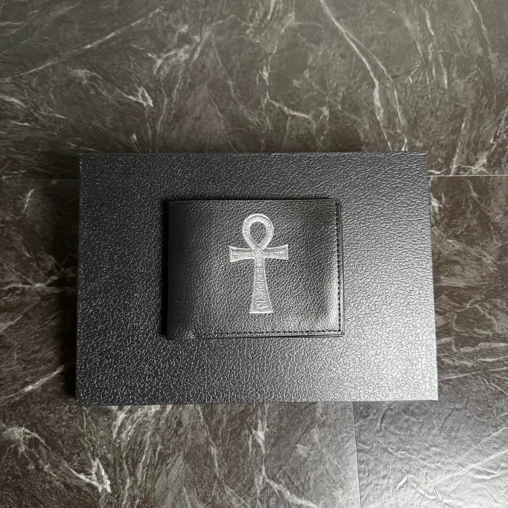 Silver Chrome Steel Y2k Ankh Wallet Brand New